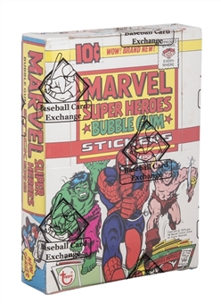 1976 Topps "Marvel Super Heroes" Unopened Wax Box (36 Packs) – BBCE Certified